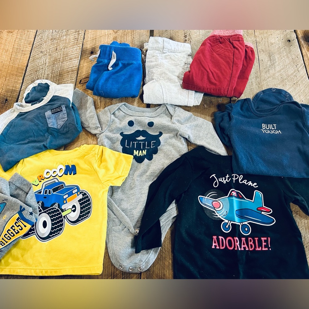Baby Boy Lot 3-6 Months (9 Items)